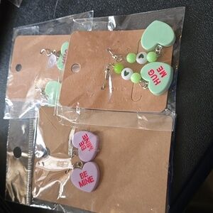 Handcrafted 3 earrings